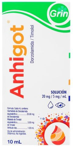 ANHIGOT - Frasco gotero, 10 ml (MEMBRESÍA GLAUCOMA)