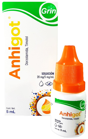 ANHIGOT - Frasco gotero, 5 ml (MEMBRESÍA GLAUCOMA)