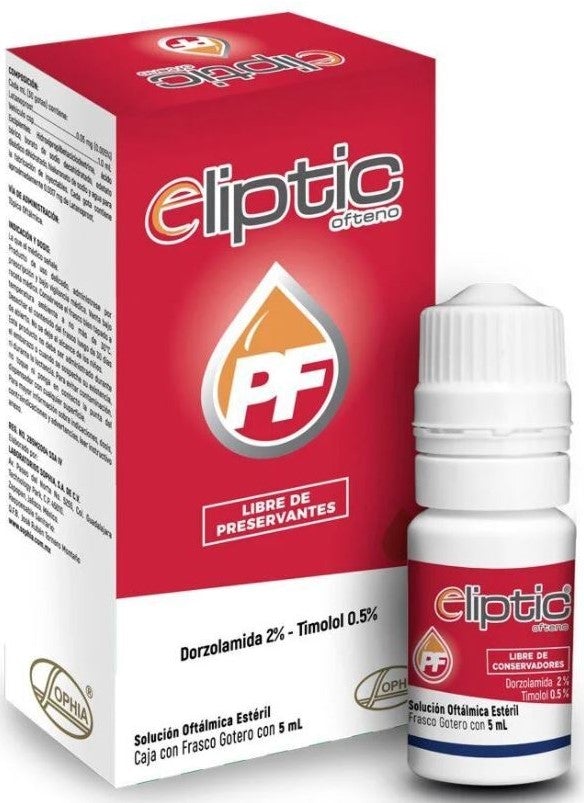 ELIPTIC OFTENO PF - Frasco gotero, 5 ml