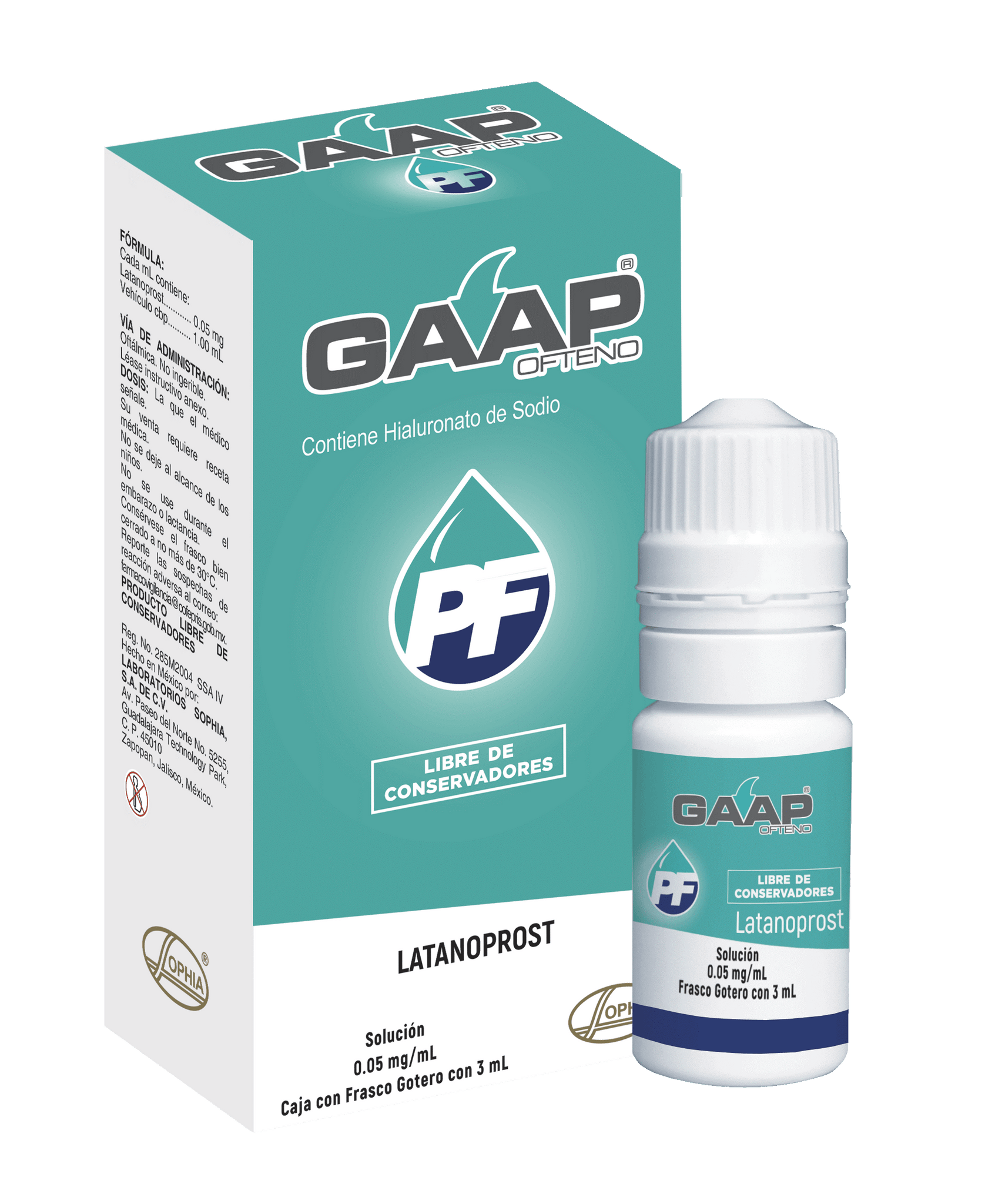 GAAP OFTENO PF - Frasco gotero, 3 ml