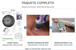 PAQUETE COMPLETO - CONTROL GLAUCOMA