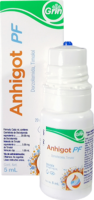 ANHIGOT PF - Frasco gotero, 5 ml (MEMBRESÍA GLAUCOMA)